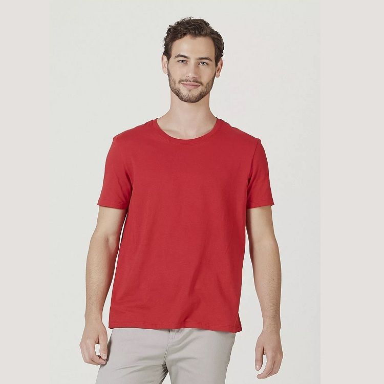 Camiseta Hering Masculina Básica World M Vermelha