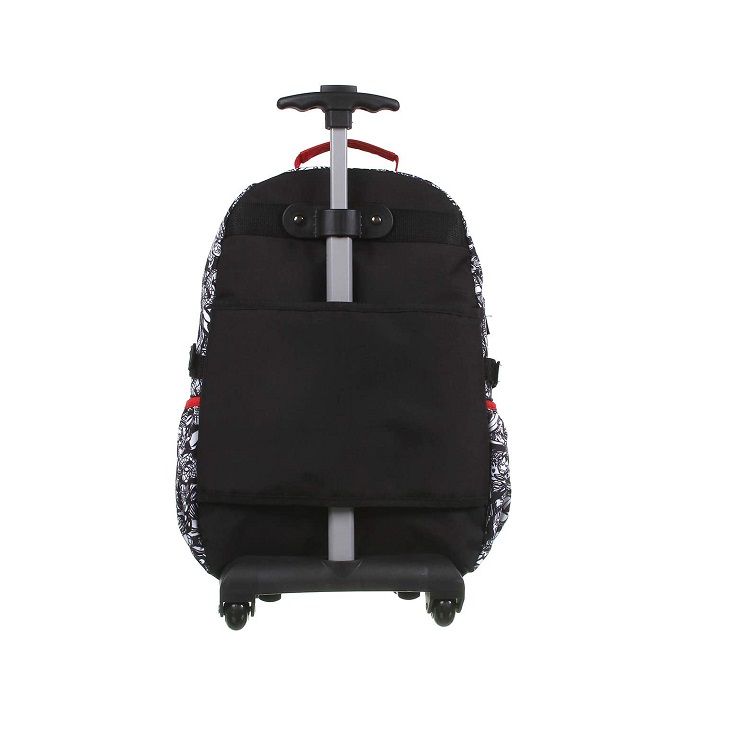 Mochila Avengers Comics com Rodas Preta