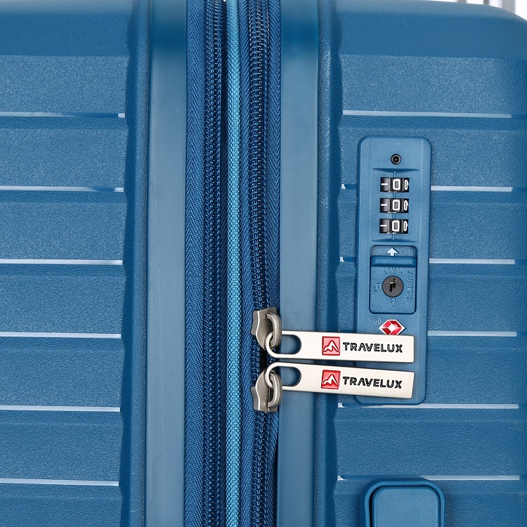 Mala de Viagem 32 kg Grande Azul Travelux Scuol - Expansível e