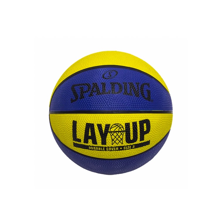 Bola de Basquete Spalding Lay-Up Azul e Amarela