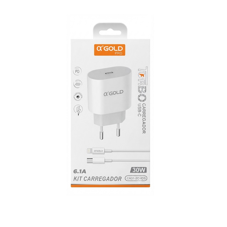 Carregador Turbo 30W USB-C Branco - 1