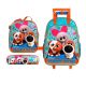 Mochila com Rodas + Lancheira + Estojo Pets