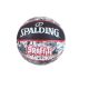 Bola de Basquete Spalding Graffiti preta e vermelha