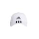 Boné Adidas Aba Curva Baseball 3-Stripes Branco