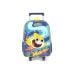 Mochila Baby Shark com Rodas Amarela