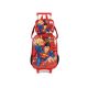 Mochila com Rodas + Lancheira Superman vermelha