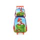 Mochila com Rodas + Lancheira Super Mario Azul 