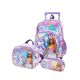 Mochila com Rodas + Lancheira + Estojo Barbie Lilás