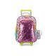 Mochila com Rodas Unicórnio Paetê