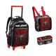 Mochila com Rodas + Lancheira + Estojo Homem Aranha