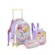 Mochila com Rodas + Lancheira + Estojo Follow Your Rainbow
