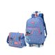 Mochila com Rodas + Lancheira Stitch Azul