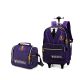 Mochila com Rodas + Lancheira Wandinha Roxa