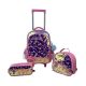 Mochila com Rodas + Lancheira + Estojo Santino Ariel Sweet Girl