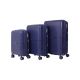Conjunto de Malas Travelux Klosters Polipropileno - P, M e G Azul