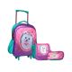 Mochila com Rodas + Lancheira + Estojo Pets Printed