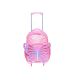 Mochila com Rodas Borboleta Rosa