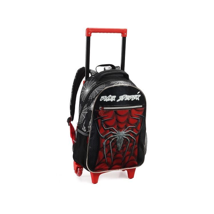 Mochila Homem Aranha com Rodas Preta