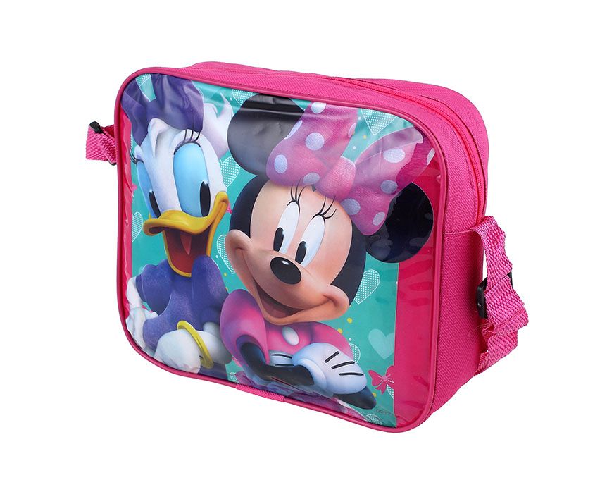 Bolsa Quadrada Disney Minnie Mouse Rosa