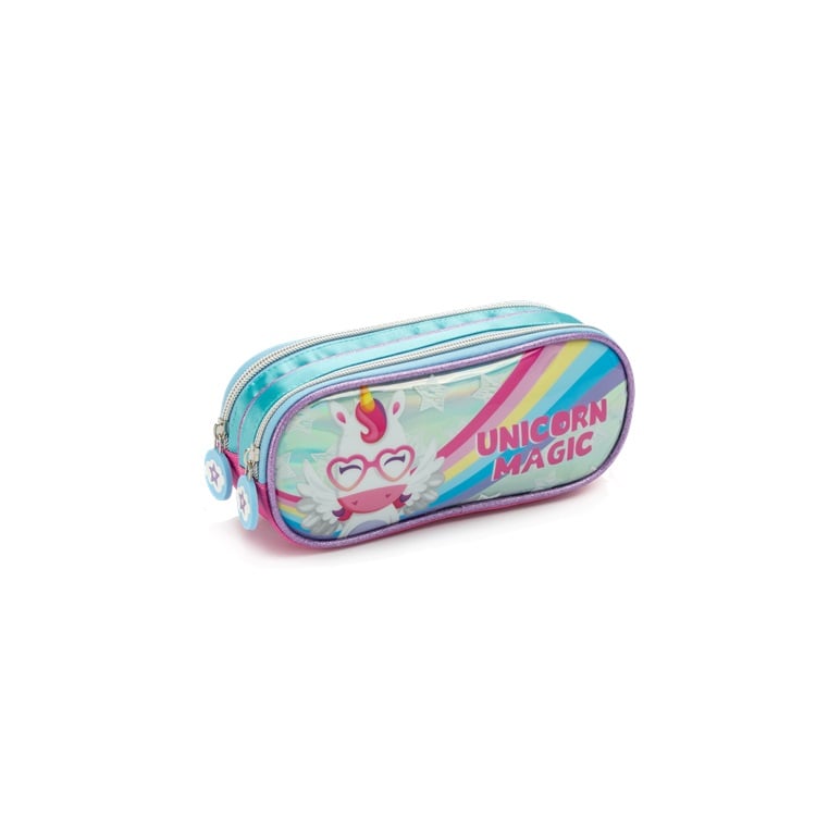 Estojo Unicórnio Magic Rosa 