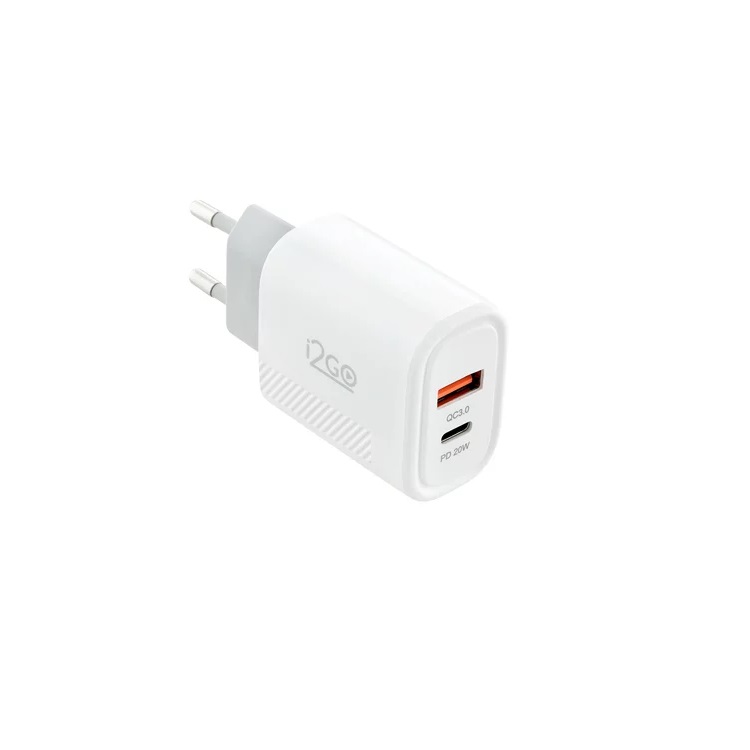 Carregador i2GO 20W USB A+C Branco