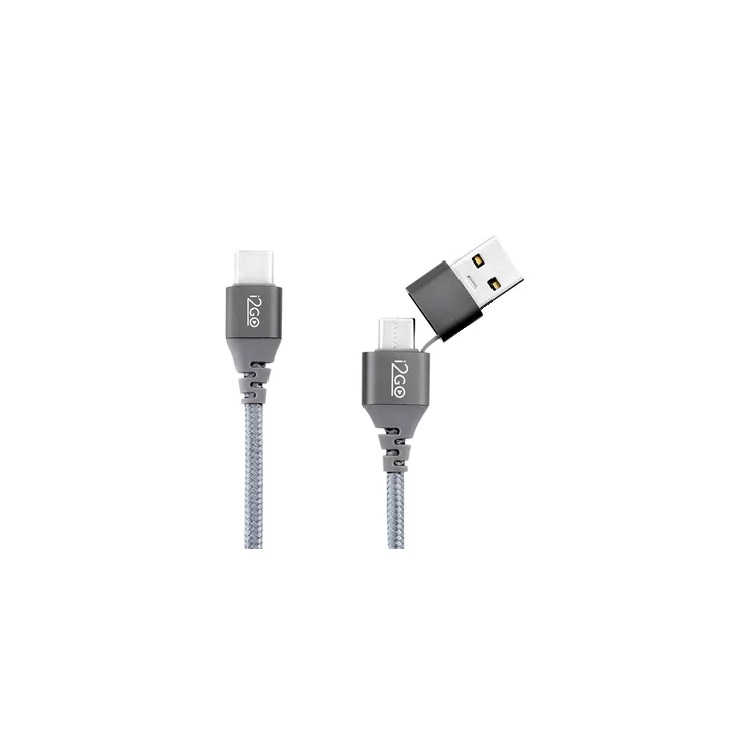 Cabo C 2M i2GO com Adaptador USB Chumbo