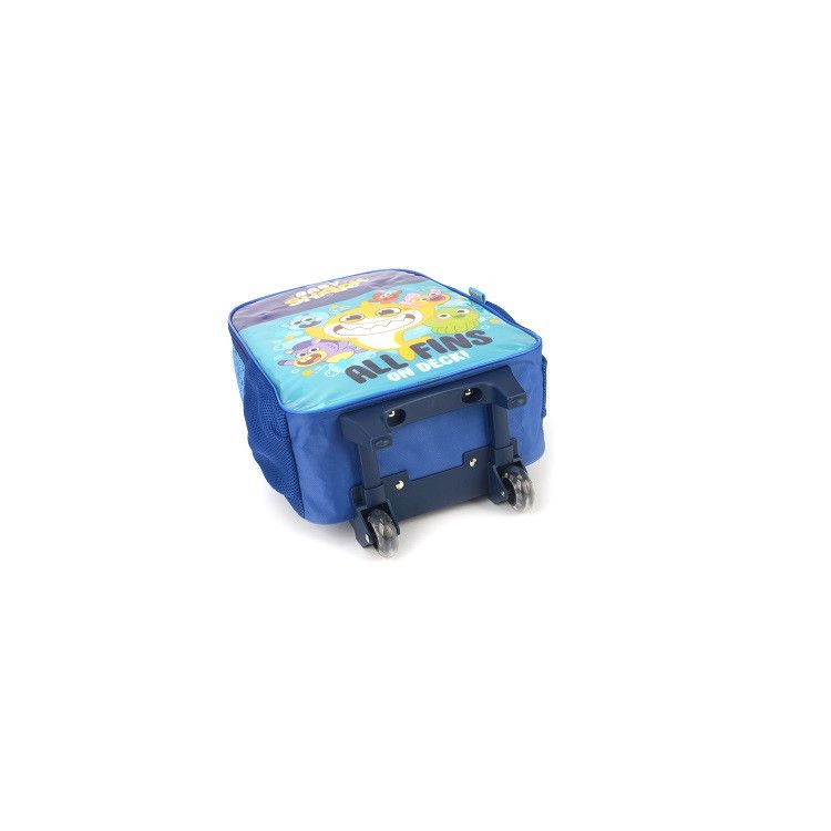 Mochila Baby Shark com Rodas Azul
