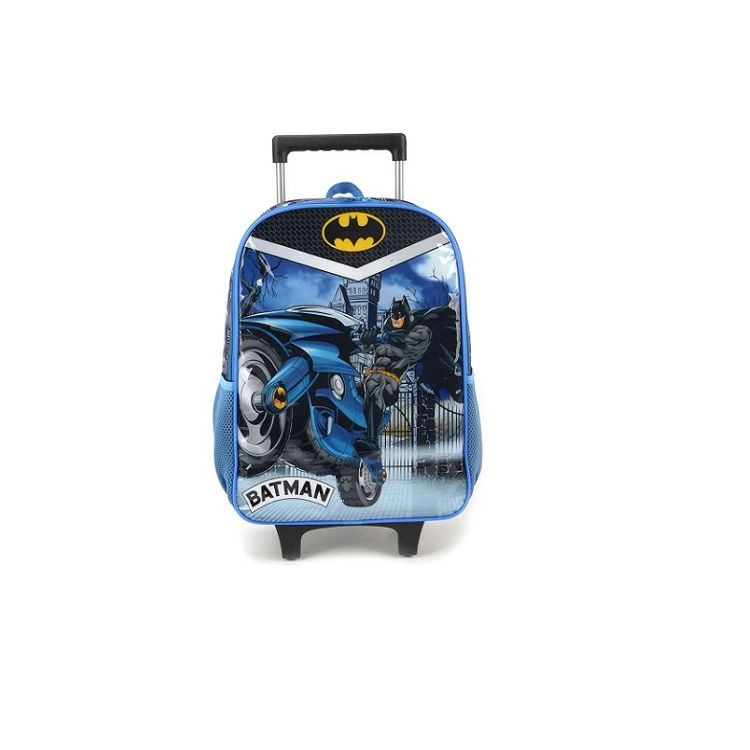 Mochila Batman com Rodas Azul