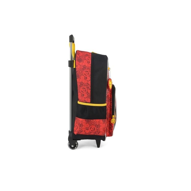 Mochila Homem de Ferro com Rodas Vermelha