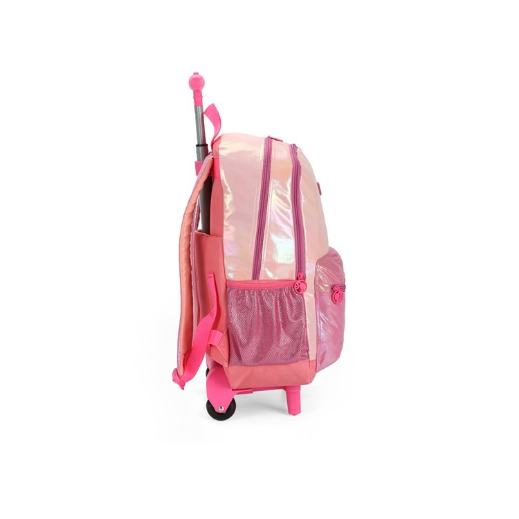 Mochila Barbie com Rodas Rose Gold
