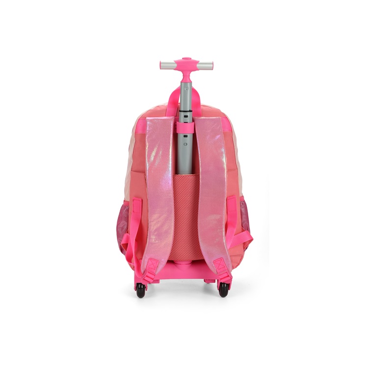 Mochila Barbie com Rodas Rose Gold