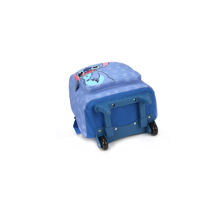 Mochila Stitch com Rodas Azul 