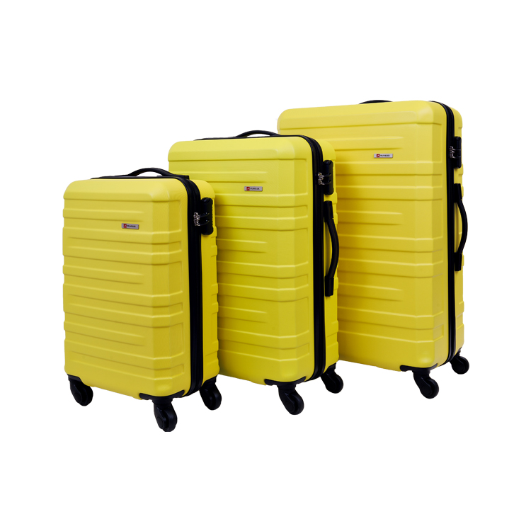 Conjunto de Malas Travelux Lugano P, M e G - Amarelo