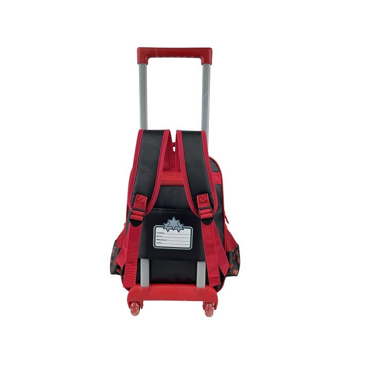 Mochila Santino Speed Car Larry com Rodas Vermelha