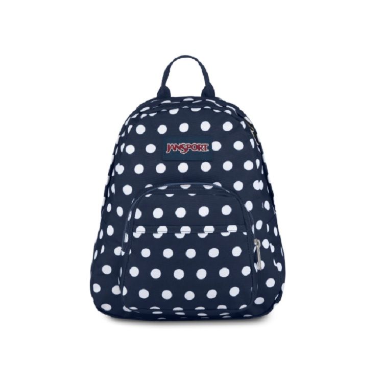 Mini Mochila JanSport Half Pint Dark Denin Polka Dot