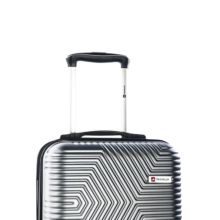 Mala Travelux Davos Média 23 kg Prata - Expansível e Cadeado TSA