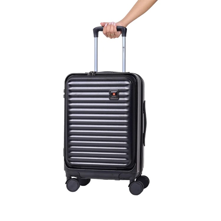 Mala com Porta Notebook Pequena 10 kg Travelux San Bernardino Preta