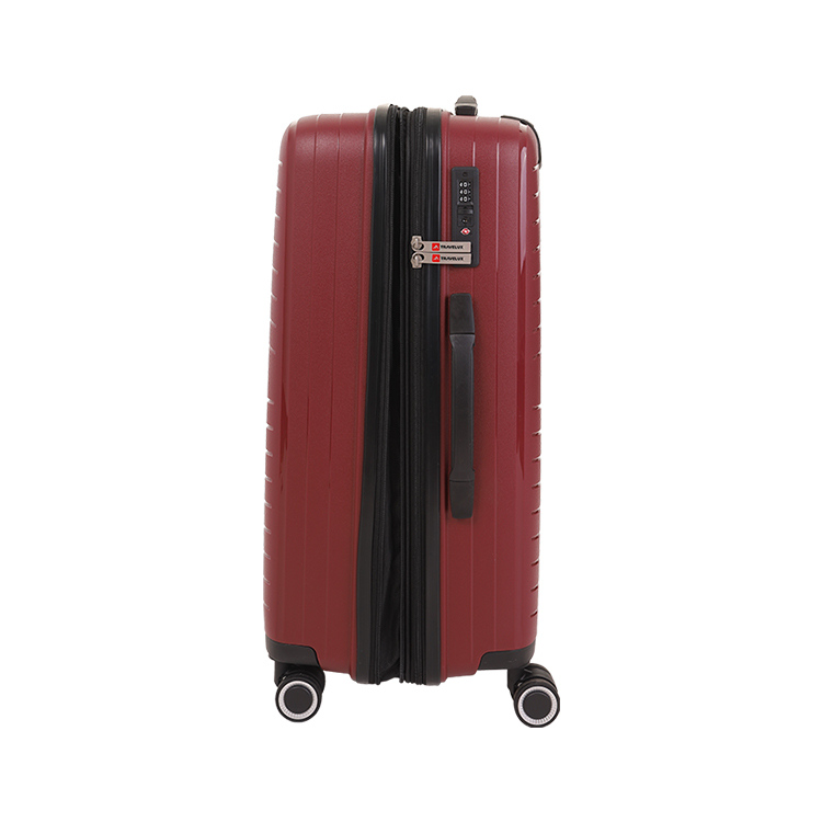 Mala Travelux Glarus Média 23 kg Vinho - Expansível e Cadeado TSA