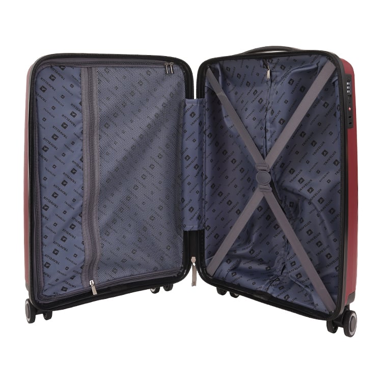 Mala Travelux Glarus Pequena 10 kg Vinho - Cadeado TSA