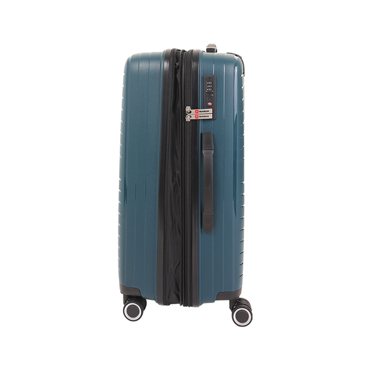 Mala Travelux Glarus Média 23 kg Verde Escuro - Expansível e Cadeado TSA