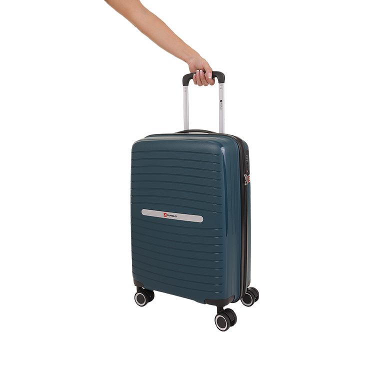 Mala Travelux Glarus Média 23 kg Verde Escuro - Expansível e Cadeado TSA