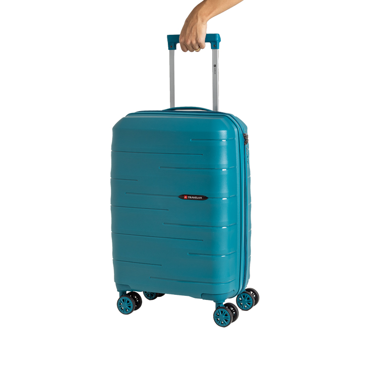 Mala de Viagem 23 kg Média Travelux Basel II - Polipropileno Azul Petroleo