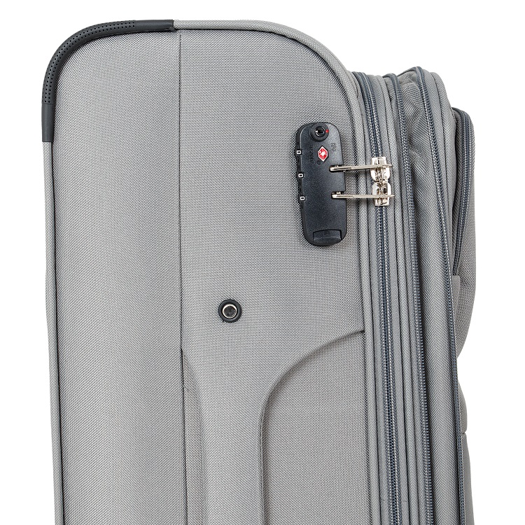 Mala de Viagem Grande 32 kg Travelux Geneva II Super Leve Cinza