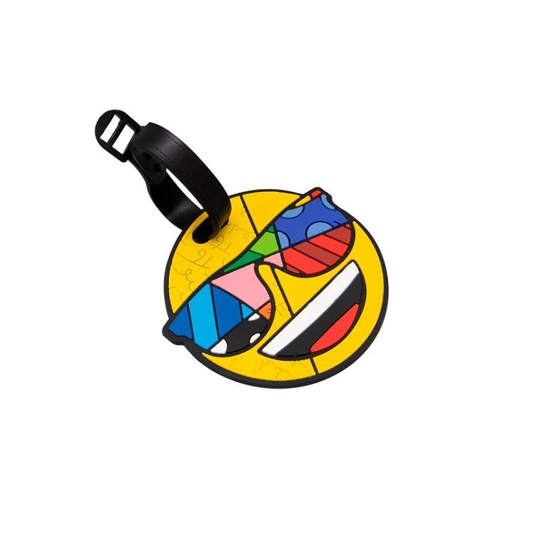 Identificador de Bagagem Yin’s Emoji By Britto Sorridente Amarela - 1
