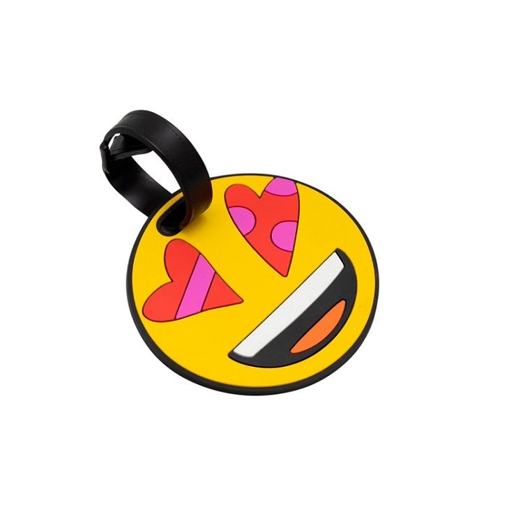 Identificador de Bagagem Yin’s Emoji By Britto Apaixonado Vermelha - 1