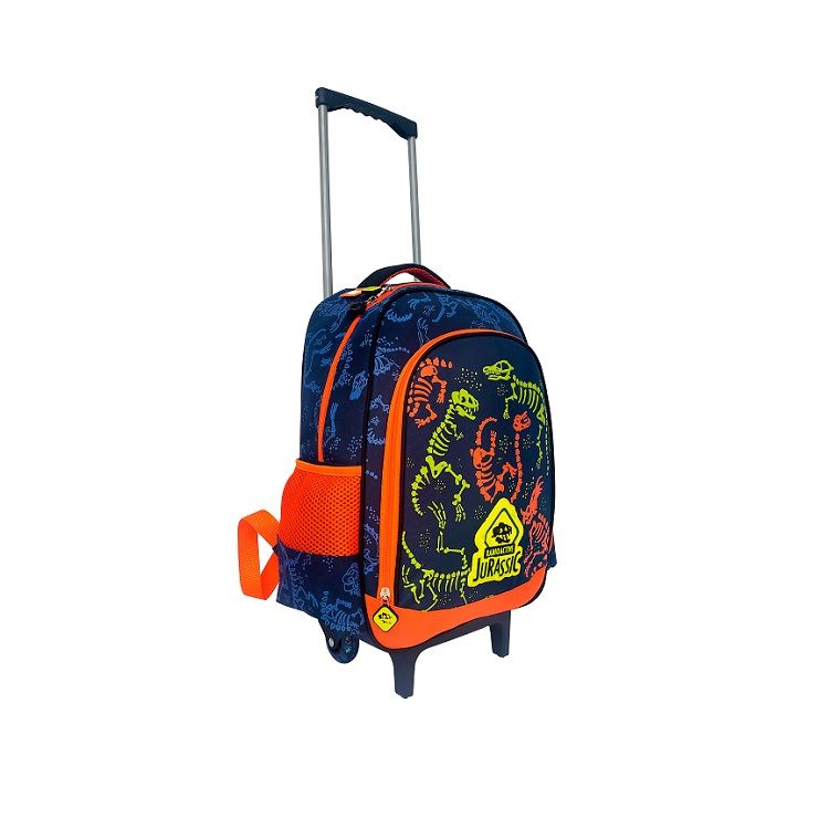 Mochila Jurassic com Rodas Azul